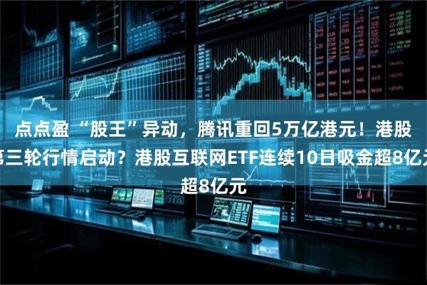 点点盈 “股王”异动，腾讯重回5万亿港元！港股第三轮行情启动？港股互联网ETF连续10日吸金超8亿元